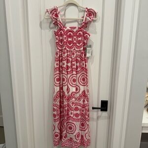NWT Pink and White Floral Dress